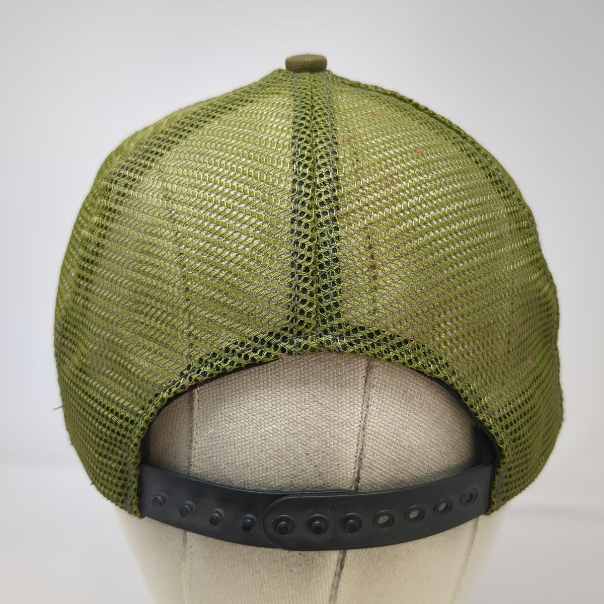 Green Trucker Hat Mesh Snapback Ram Animal Bighorn Sheep Patch Outdoor Vintage