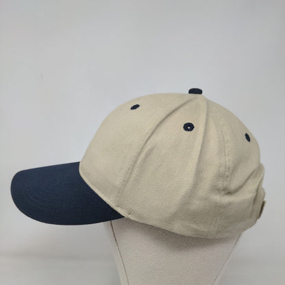 Otto Strapback Hat Tan OSFM Adjustable Vented Holes 6 Panel Cotton Blank