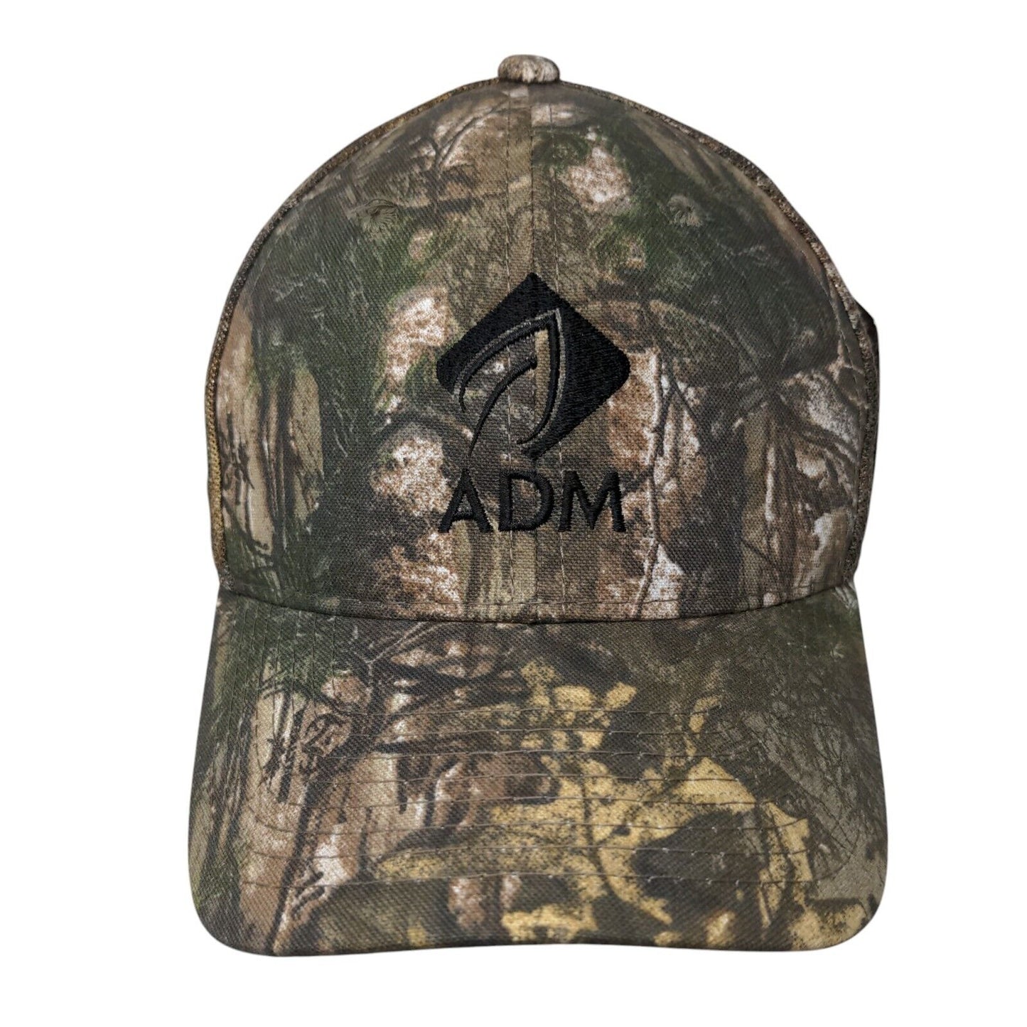 ADM Strapback Mesh Back Trucker Hat Camo OSFM Realtree W/Tags