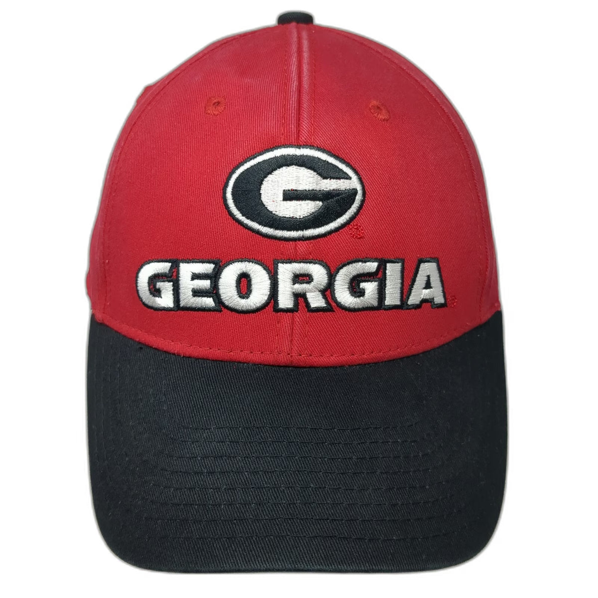 Georgia Bulldogs NCAA Fan Favorite Baseball Cap Red One Size Strapback Logo Hat