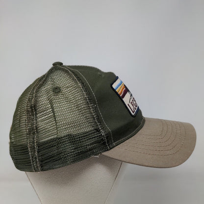 Legendary Snapback Trucker Hat Green One Size Adjustable Mesh Back Vented Holes