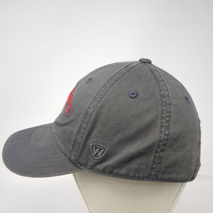 Utah Utes NCAA Top of the World Gray Red White One Size Hat Slideback Cotton