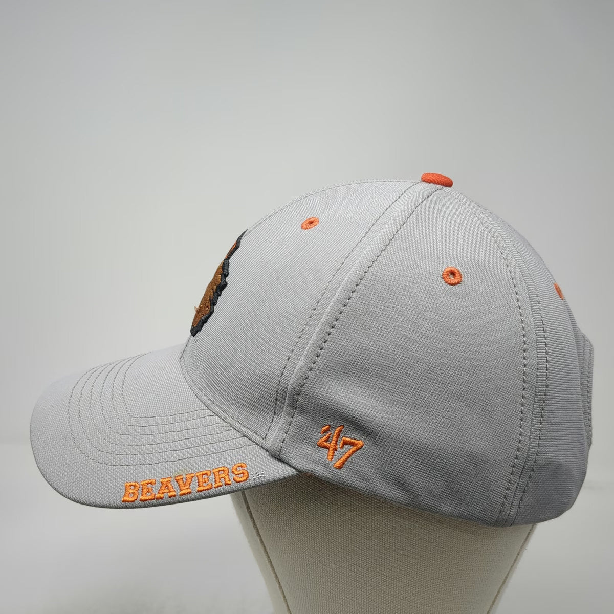 Oregon State Beavers NCAA 47 Brand Gray One Size College Vault Benny Beaver Hat