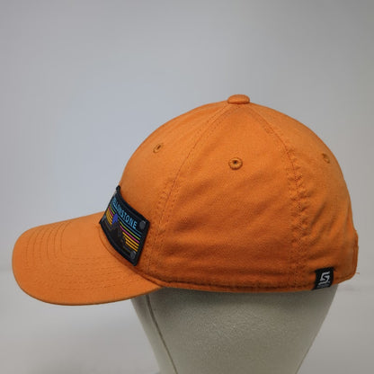 Decky Baseball Cap Orange One Size Yellowstone National Park Patch Slideback hat