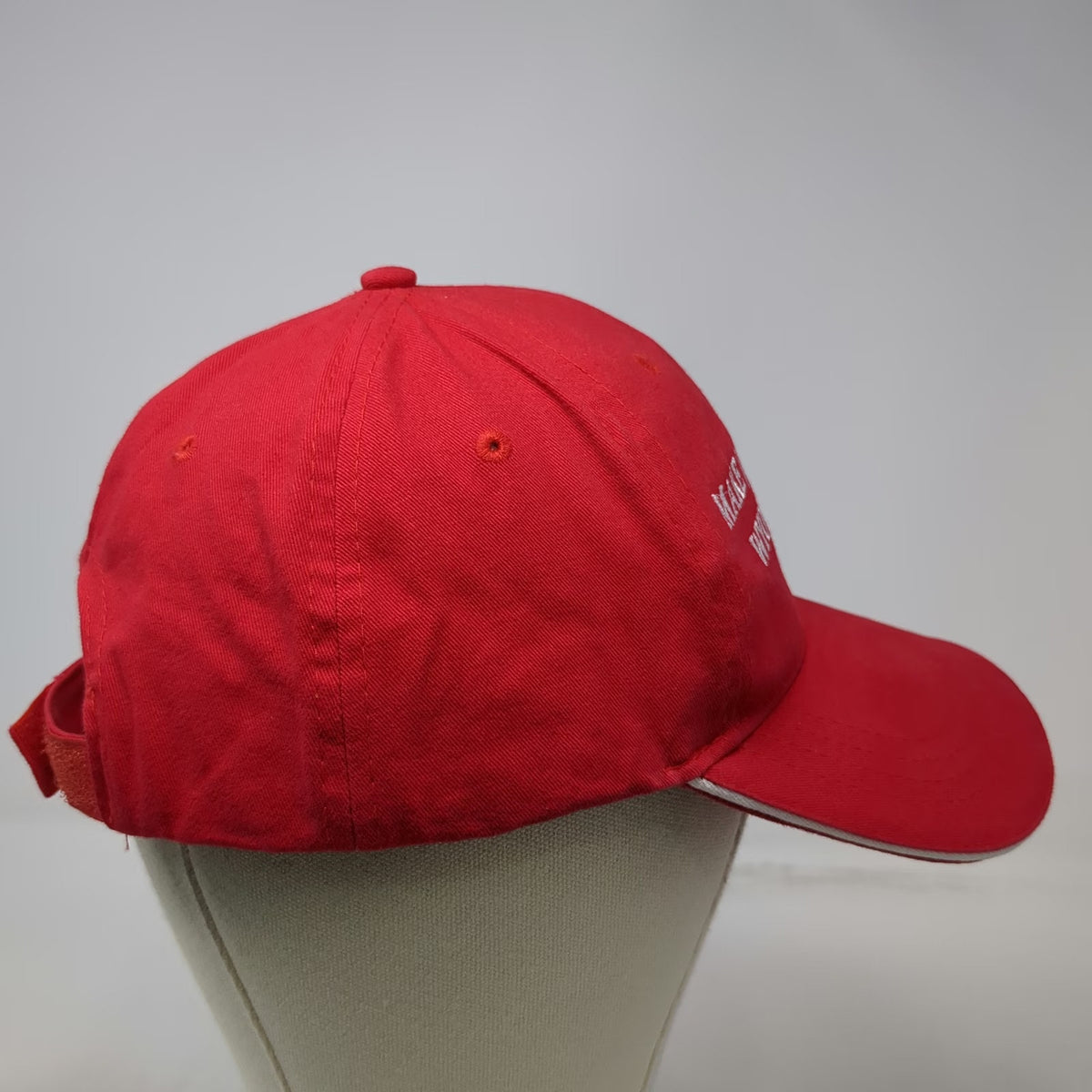 Cap America Baseball Cap Red One Size Jackson Hole Wyoming Strapback Hat Logo