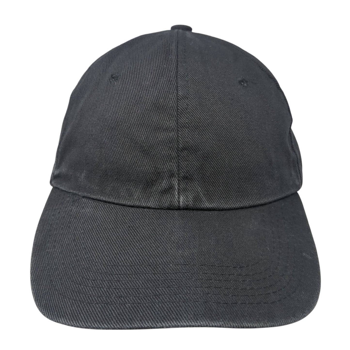 Merona Slideback Hat Black One Size Adjustable Solid 6 Panel Blank