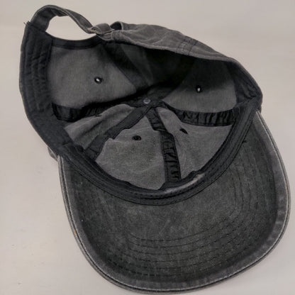 Unbranded Slideback Hat Gray One Size Adjustable Vented Holes 6 Panel Blank