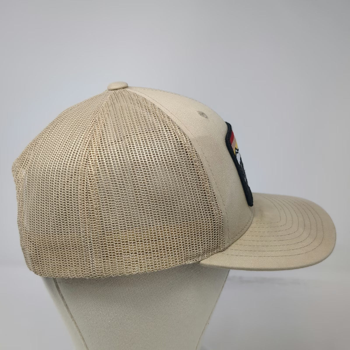 Yupoong Trucker Hat Beige One Size 10 Barrel Brewing Co Boise ID Mesh Snapback