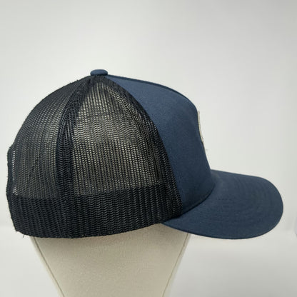 Vissla Trucker Hat Blue One Size Mesh Back Snapback Graphic Surf Wave Patch