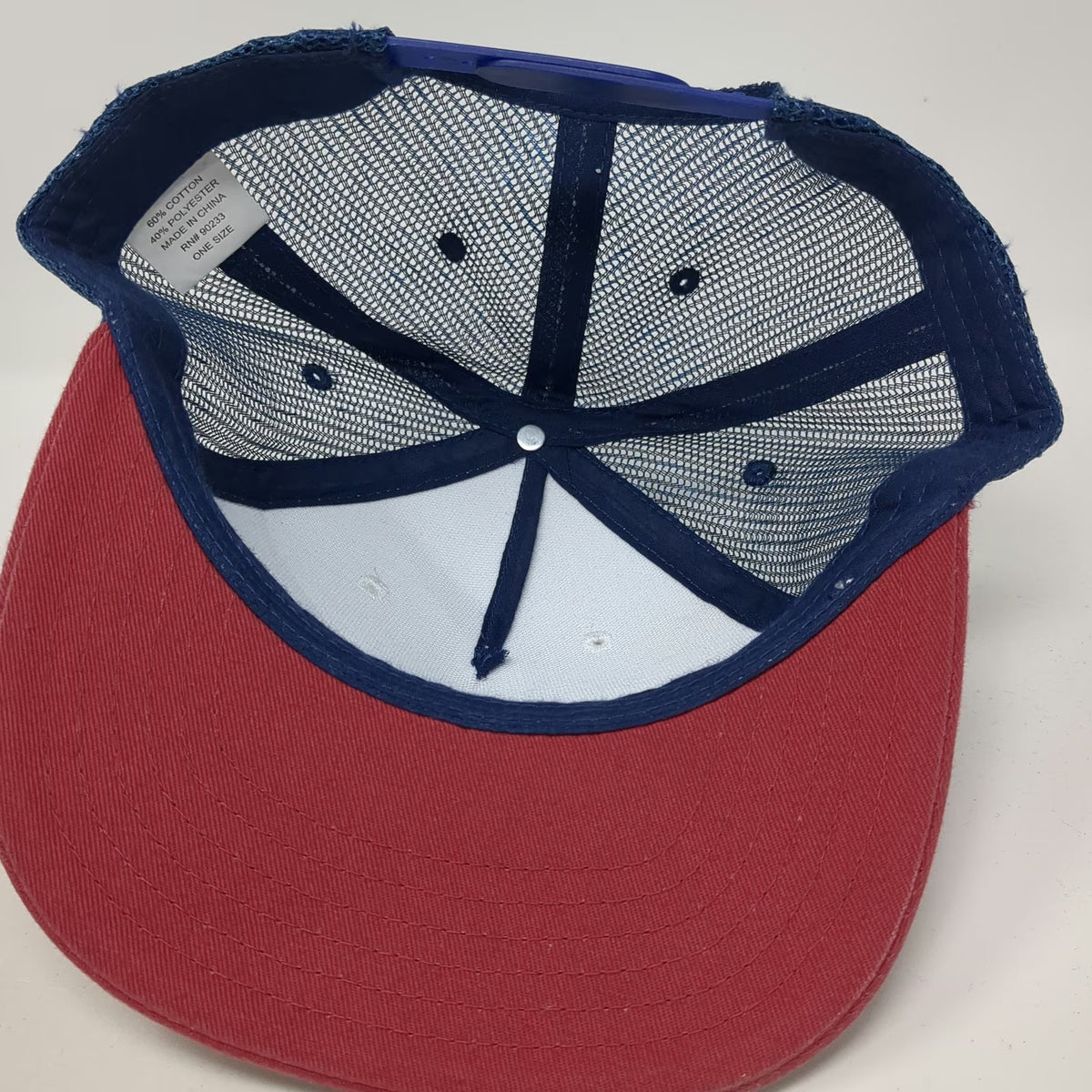 Land Rover Trucker Hat White Red Blue One Size Mesh Snapback Graphic Classic