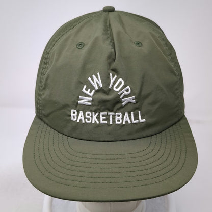 Local Hoops 5 Panel Green One Size Snapback New York Basketball Hat Flat Bill
