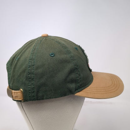 Mack Trucks Baseball Cap Green Beige One Size Bulldog Logo Patch Slideback Hat