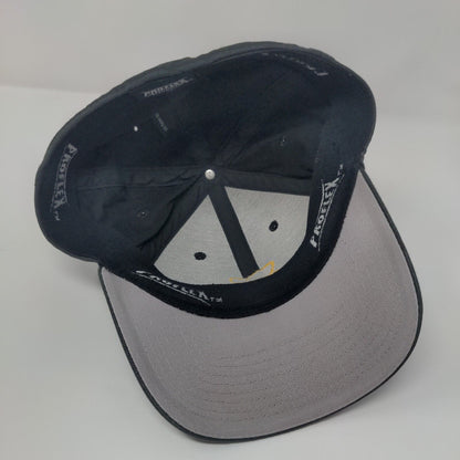 Denuke Fitted Hat Black M/L Embroidered 6 Panel Pro Flex Outdoor Cap