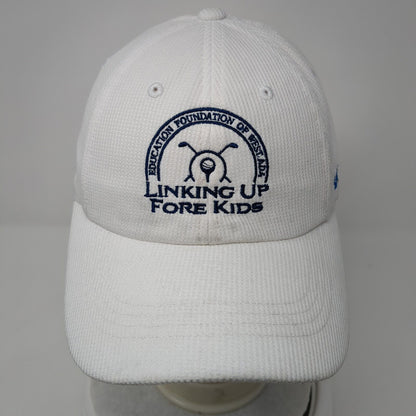 Linking Up Fore Kids Blue Cross of Idaho Strapback Hat White One Size Adjustable