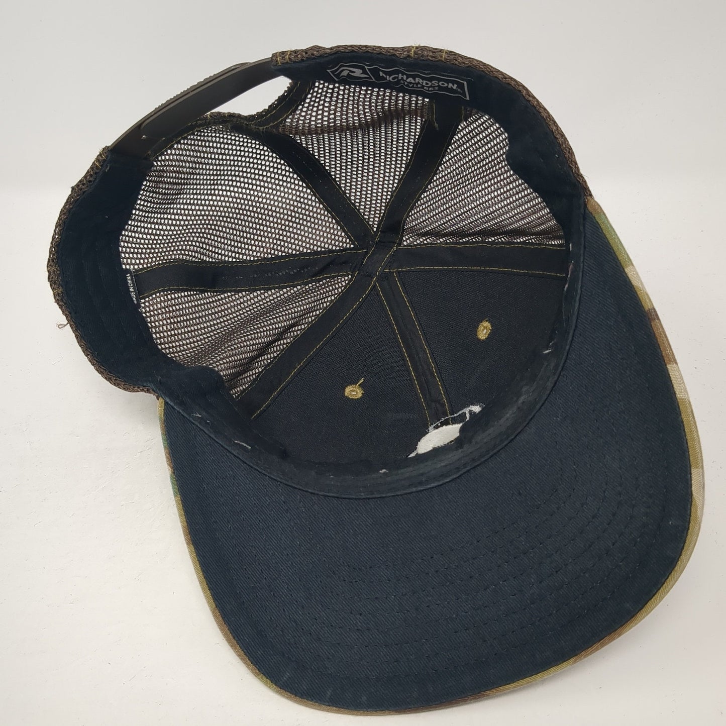 Crabdree Concrete LLC Snapback Trucker Hat Multi One Size Camouflage