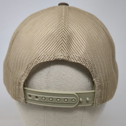 Yupoong Brown Trucker Hat One Size Coastline Equipment Mesh Back Snapback Patch