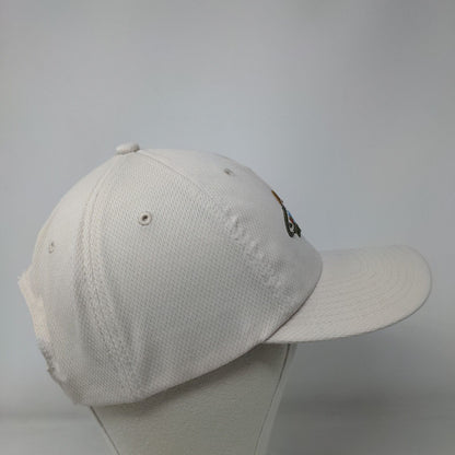 Greg Norman Shark Strapback Hat Tan OSFA Embroidered Adjustable