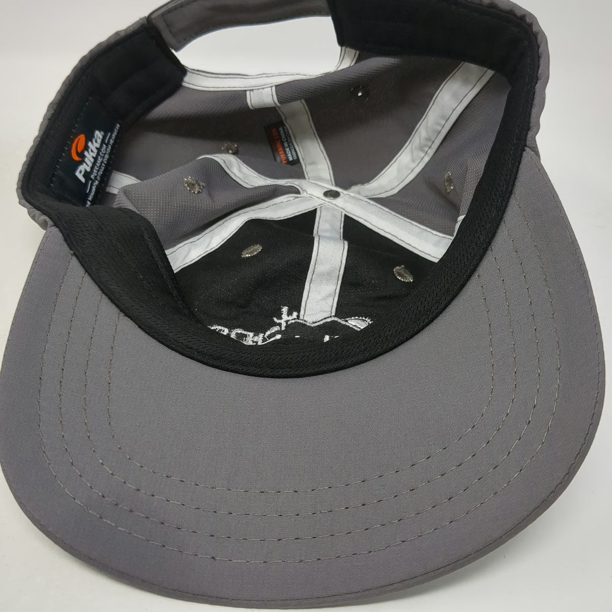 Pukka Baseball Cap Gray One Size Polyester Strapback Highlands Dove Mountain Hat