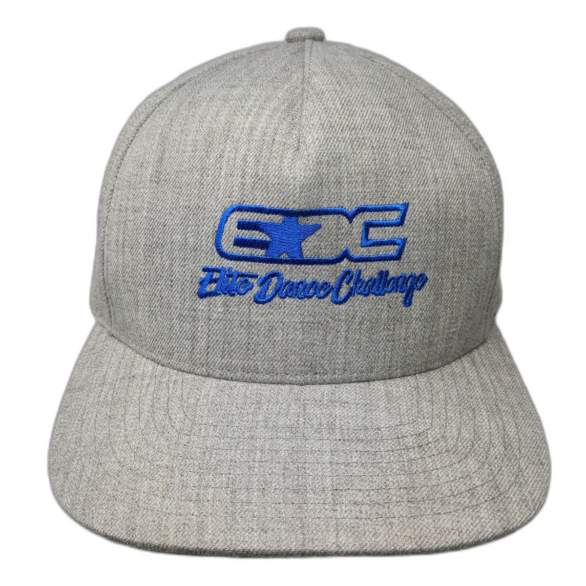 Yupoong 5 Panel Gray Hat One Size Elite Dance Challenge EDC Star Snapback