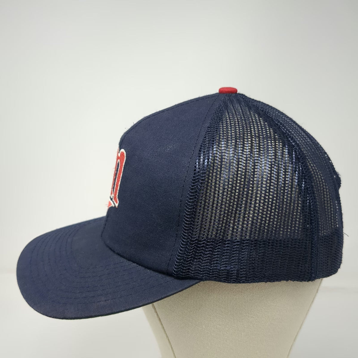 Minnesota Twins MLB Baseball Blue L Trucker Hat Mesh Snapback Vintage