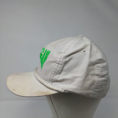 Michigan Snapback Rope Hat White OSFA Adjustable Solid Outdoor