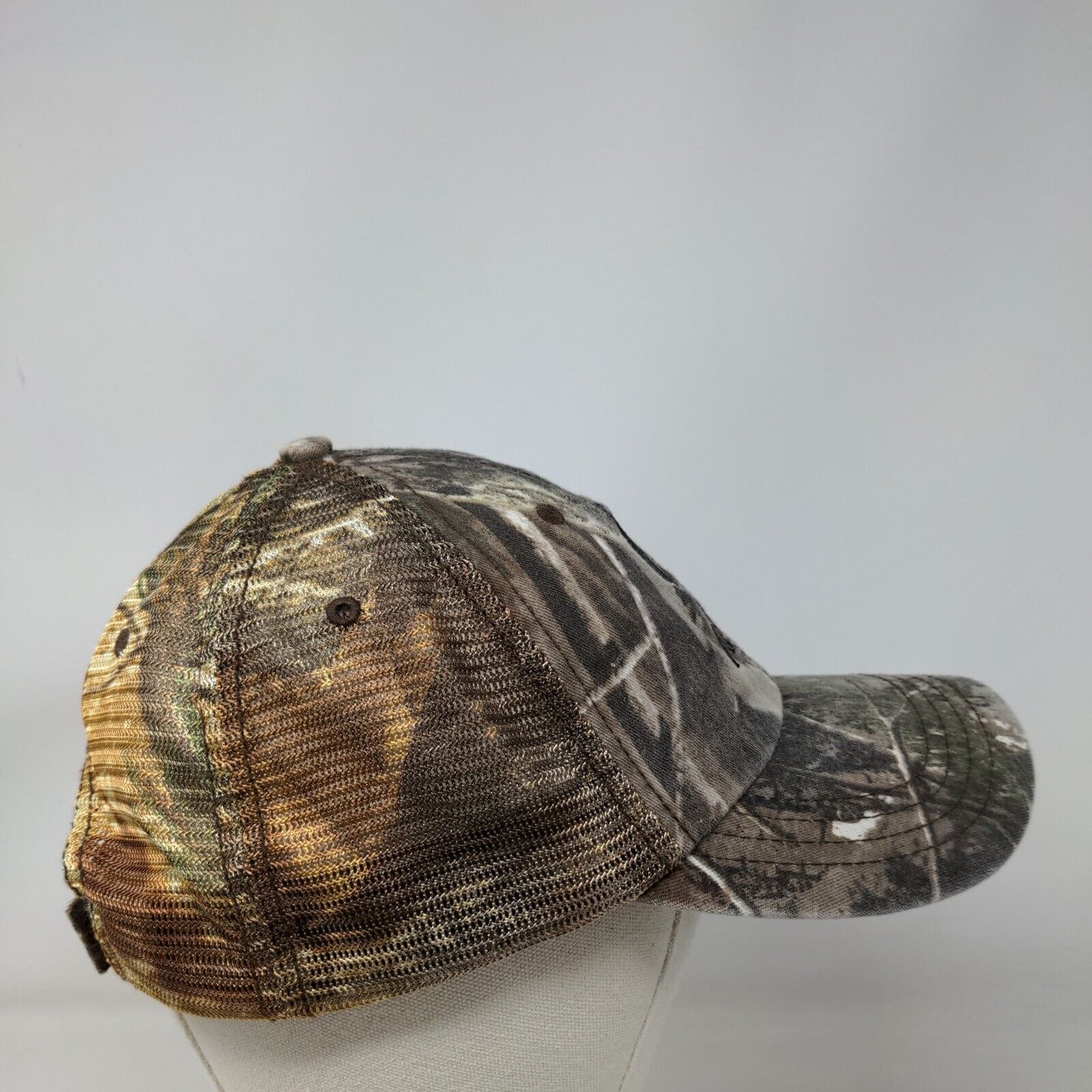 ADM Strapback Trucker Hat Camouflage OSFA Embroidered Mesh Back 6 Panel