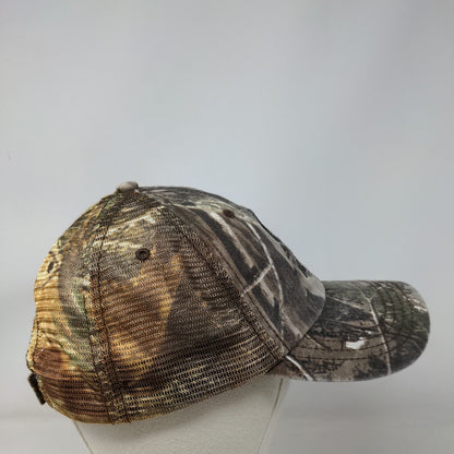 ADM Strapback Trucker Hat Camouflage OSFA Embroidered Mesh Back 6 Panel