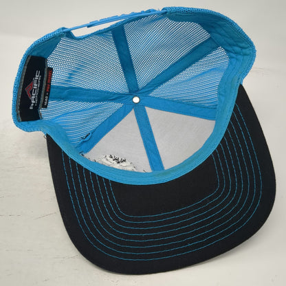 Pacific Headwear Trucker Hat Black Blue One Size Bowfishing Store Mesh Snapback