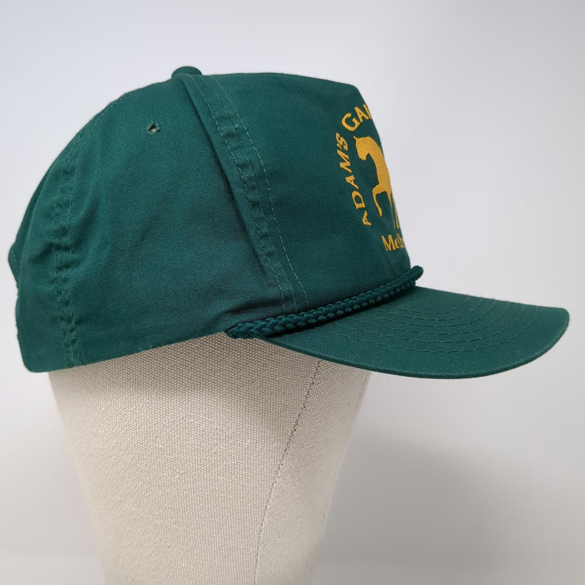 Young An 5 Panel Green One Size Adams Gaited Horses Melber Ky Rope Snapback Hat