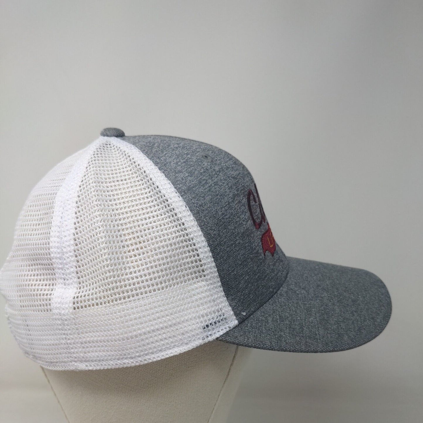 Fanthread Men's Snapback Mesh Back Hat Gray Embroidered Callahan Little Warriors