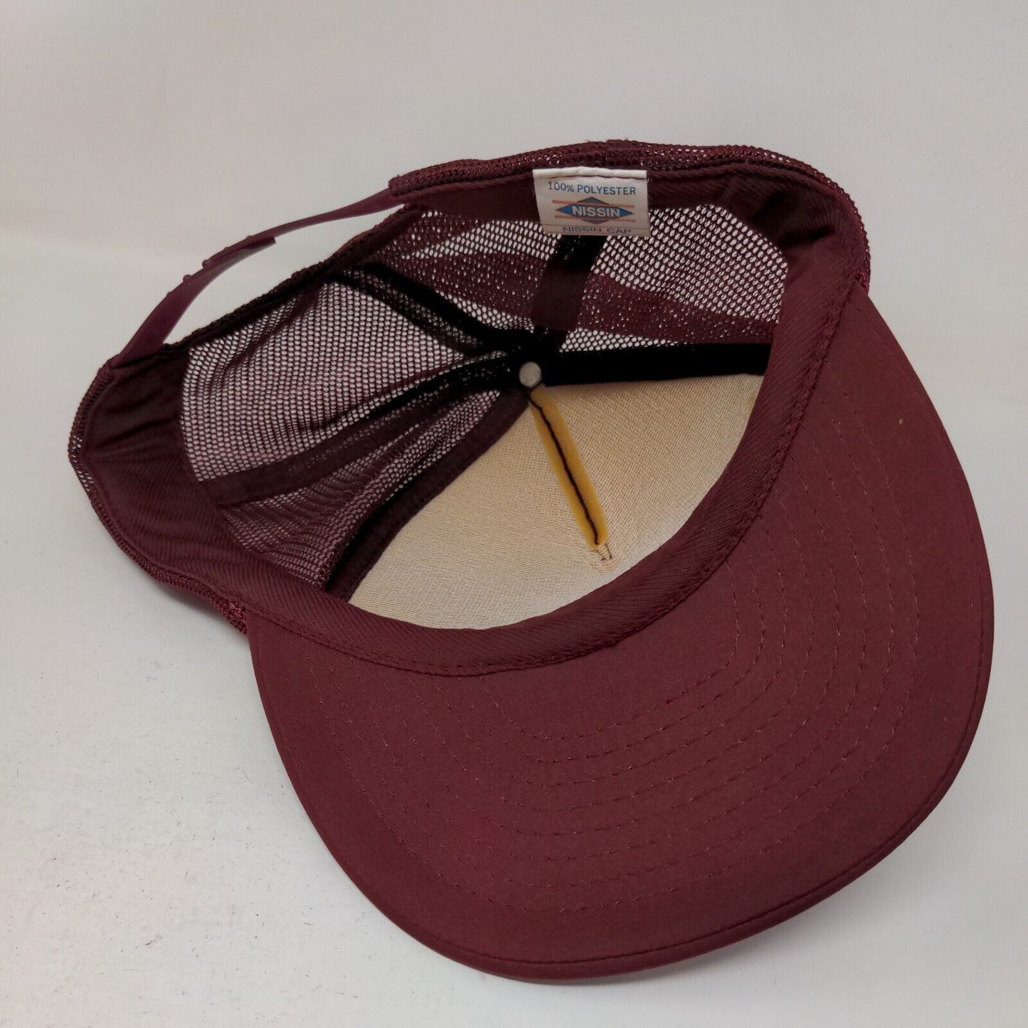 Nissin Men's Snapback Trucker Hat Red OSFA University of Indianapolis Vintage