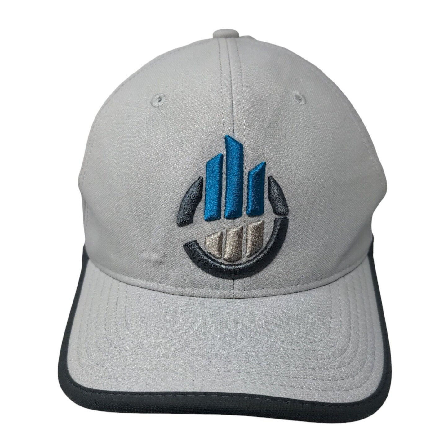 Nike Strapback Hat Gray OSFM Embroidered Classic 99 Dri-Fit Laser Cut