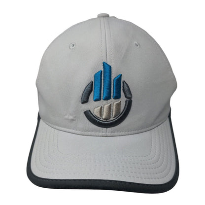 Nike Strapback Hat Gray OSFM Embroidered Classic 99 Dri-Fit Laser Cut