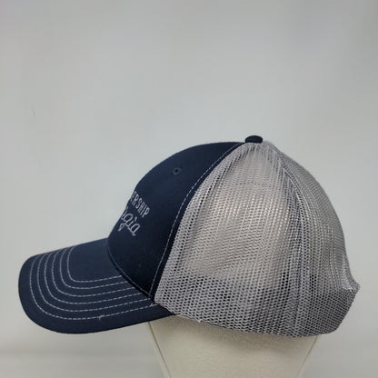 Leadership Georgia Snapback Trucker Hat Blue OSFM Embroidered Mesh Back Otto