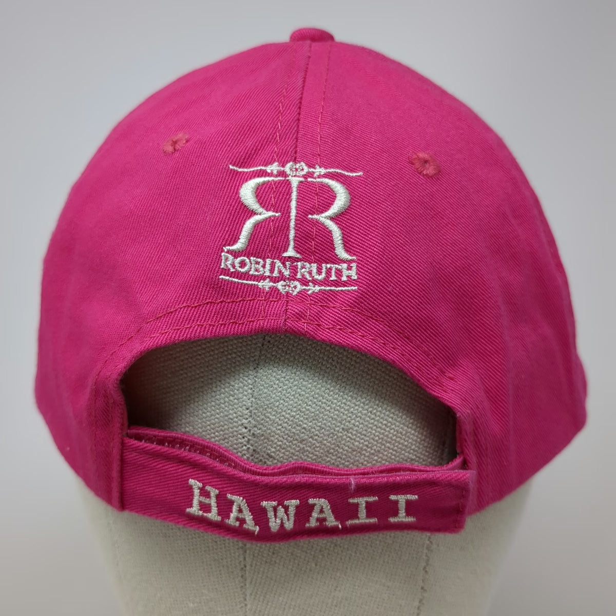 Robin Ruth Hawaii Pineapple Pink Baseball Cap Hat One Size Strapback Embroidered