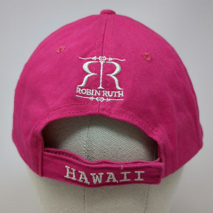 Robin Ruth Hawaii Pineapple Pink Baseball Cap Hat One Size Strapback Embroidered
