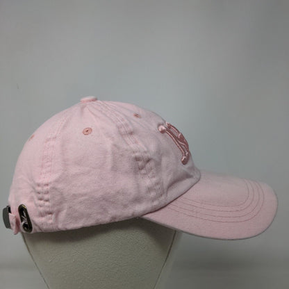 New York City Slideback Hat Pink One Size Embroidered Vent Holes 6 Panel