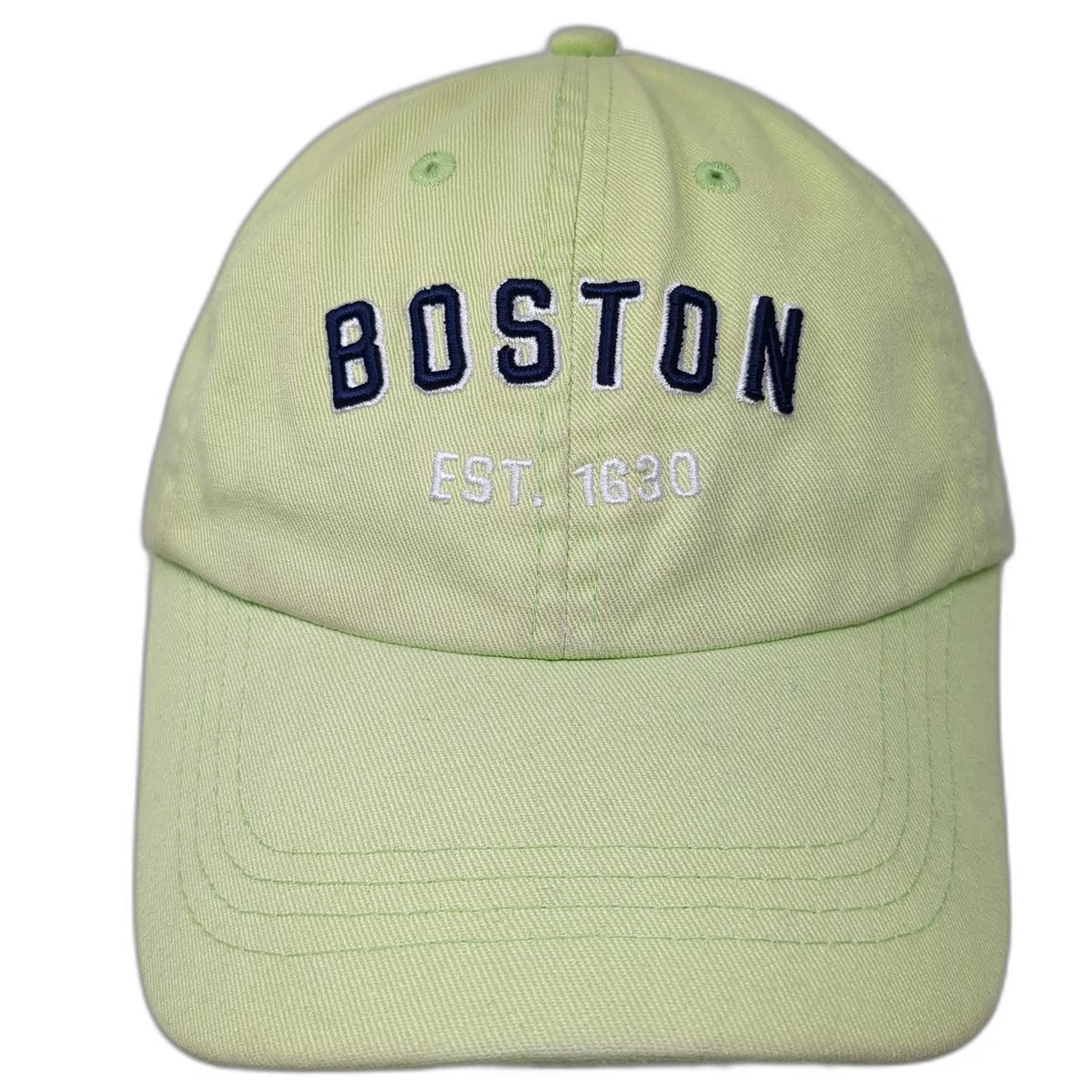 Danelley Baseball Cap Green One Size Hat Slideback Boston Embroidered 1630