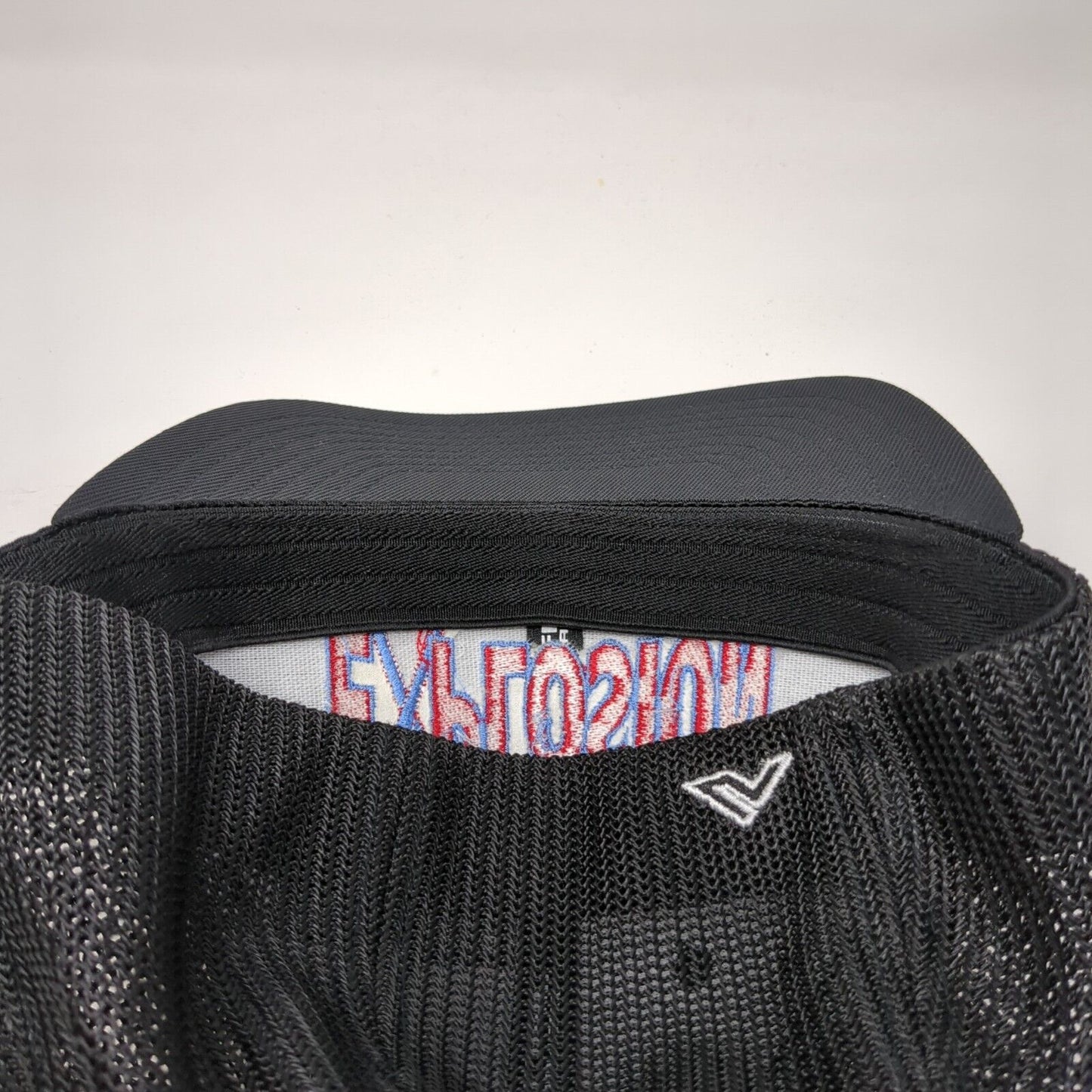 USA Explosion Fitted Trucker Hat Black SM-MED Mesh Back Pacific Headwear