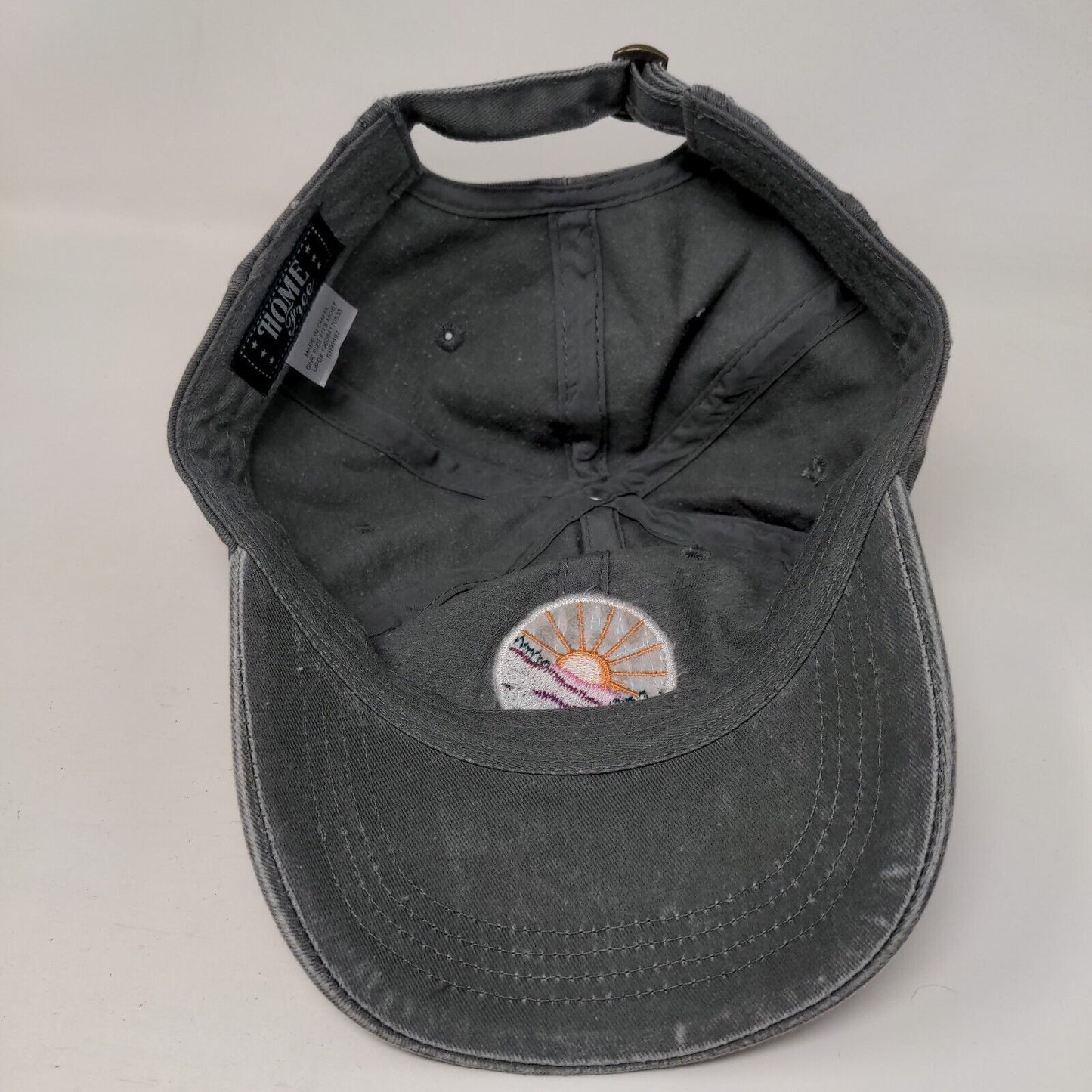 California Slideback Hat Gray OSFM Adjustable Embroidered 6 Panel Home Free