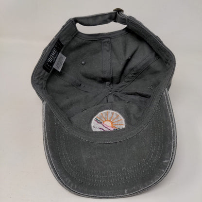 California Slideback Hat Gray OSFM Adjustable Embroidered 6 Panel Home Free