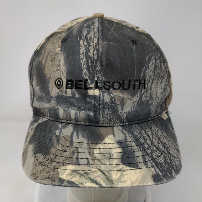 Bell South Snapback Hat Camouflage One Size Adjustable Embroidered 6 Panel