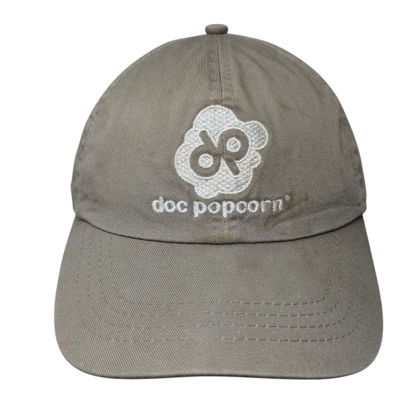 Doc Popcorn Slideback Hat Tan One Size Embroidered Port & Company