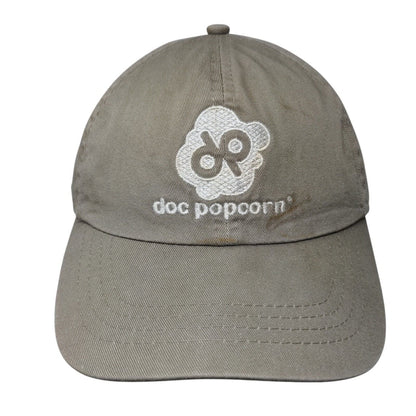 Doc Popcorn Slideback Hat Tan One Size Embroidered Port & Company