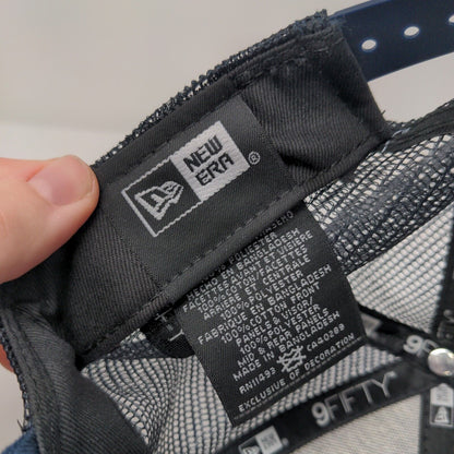 New Era Snapback Trucker Hat Blue OSFM Original Fit 9Fifty Mesh Back 6 Panel