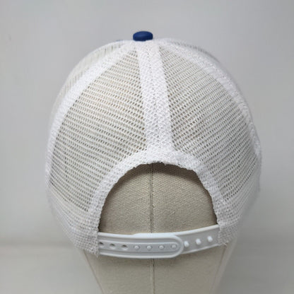 PINTU Snapback Trucker Hat Blue One Size Adjustable Mesh Back Cap America