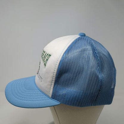 Trucker Hat Blue One Size Myrtle Beach Sailboat Snapback Mesh Foam Front Hat