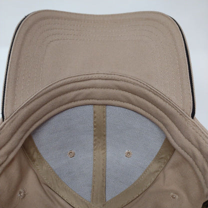 Depoe Bay OR Slideback Hat Tan OSFM Adjustable Embroidered Dorfman Pacific Co.
