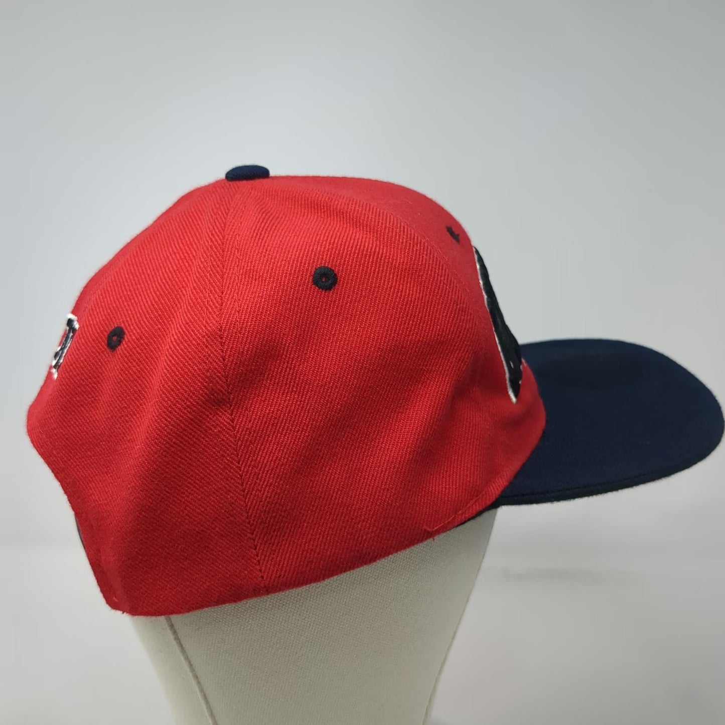 Kipa Snapback Hat Red Blue One Size New York Embroidered Flat Brim Two Tone