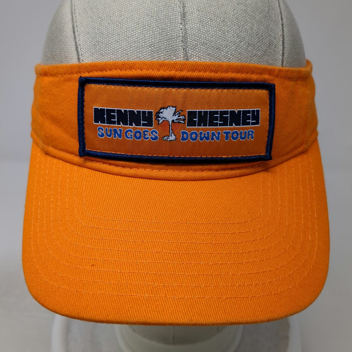 Kenny Chesney Sun Goes Down Tour Visor Hat Orange OSFM No Shoes Nation Cotton